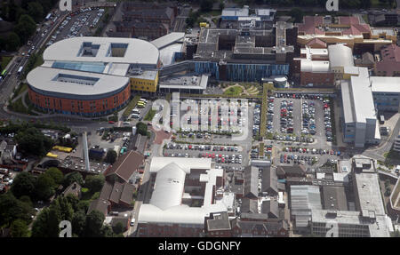 Vista aerea di Buona Speranza Ospedale, Salford Royal NHS Foundation Trust, Eccles, Manchester, Regno Unito Foto Stock