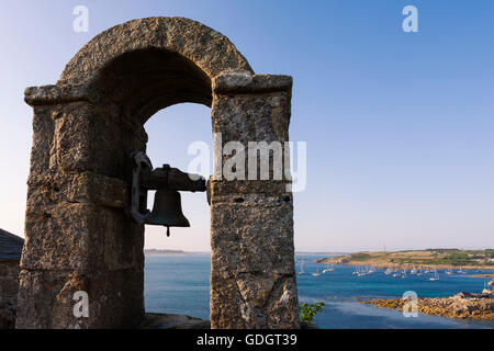 Il Campanile in Star Castello, Hugh Town, St. Mary's, isole Scilly, REGNO UNITO Foto Stock