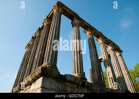 Tempio romano - Evora - Portogallo Foto Stock