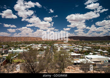 Vista di Alice Springs Foto Stock