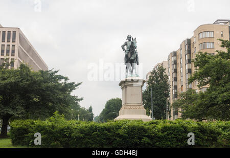 Lt generale Winfield Scott statua Washington DC Foto Stock