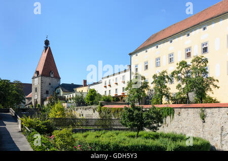 Freistadt: city gate Linzertor, rampart, Austria, Oberösterreich, Austria superiore, Mühlviertel Foto Stock