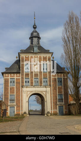 Gate Norbertus presso il parco abbazia di Leuven, in Belgio Foto Stock