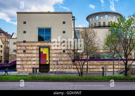 Stuttgart Haus der Geschichte museo. Edificio moderno con mostre che spiega più di 2 secoli di storia regionale. Foto Stock