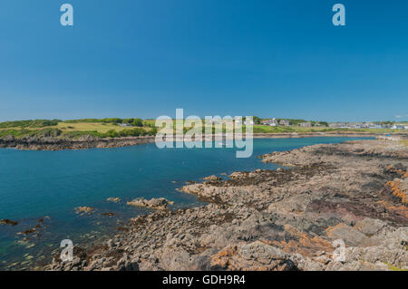 L'ingresso a Isola di Whithorn Porto nr Whithorn Dumfries & Galloway Scozia Scotland Foto Stock