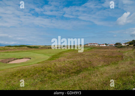 Trump Turnberry Golf guardando verso la clubhouse, Turnberry South Ayrshire,Scozia Scotland Foto Stock