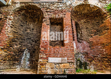 Italia Sicilia Taormina - resti archeologici, - naumchie romano, Foto Stock