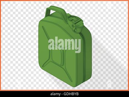 Vettore di bidone 3D isometrica piatta Illustrazione Vettoriale