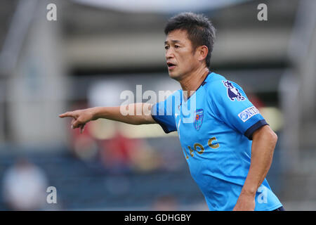 NHK molla Mitsuzawa Football Stadium, Kanagawa, Giappone. 16 Luglio, 2016. Kazuyoshi Miura (Yokohama FC), 16 luglio 2016 - Calcio /Soccer : 2016 J2 League match tra Yokohama FC 1-1 Roasso Kumamoto a molla NHK Mitsuzawa Football Stadium, Kanagawa, Giappone. © YUTAKA AFLO/sport/Alamy Live News Foto Stock