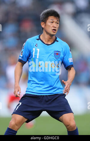 NHK molla Mitsuzawa Football Stadium, Kanagawa, Giappone. 16 Luglio, 2016. Kazuyoshi Miura (Yokohama FC), 16 luglio 2016 - Calcio /Soccer : 2016 J2 League match tra Yokohama FC 1-1 Roasso Kumamoto a molla NHK Mitsuzawa Football Stadium, Kanagawa, Giappone. © YUTAKA AFLO/sport/Alamy Live News Foto Stock