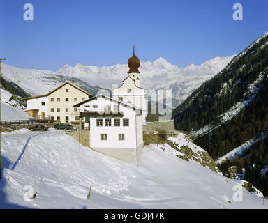 Geografia / viaggi, Austria, Tirolo, Heiligkreuz, villaggio chiesa in comune, Foto Stock