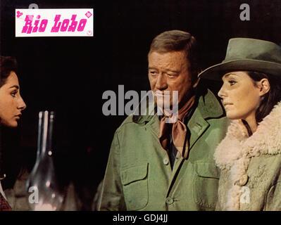 Rio Lobo, USA 1970, Regie: Howard Hawks, Darsteller: John Wayne, Jennifer O'Neill (beide rechts) Foto Stock