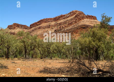 Geografia / viaggi, Australia, paesaggi, East Mac Donnell Range, uno strato di roccia in N'dhala Gorge Nature Park, Foto Stock