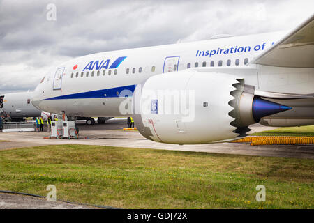 ANA Boeing 787-9 e Rolls Royce Trent 1000 Motore Foto Stock