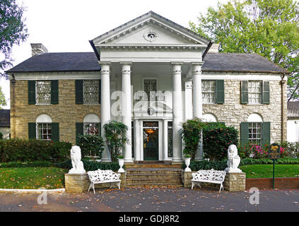 La casa di Elvis Presley, Graceland, in Memphis, Tennessee. Foto Stock