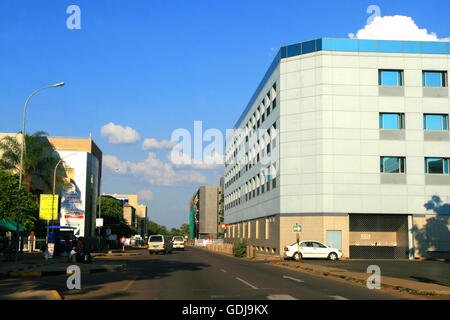 Scena di strada, Gaborone, Botswana Foto Stock