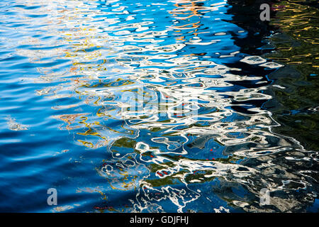 Abstract riflesso nell'acqua Foto Stock