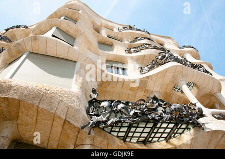 La Pedrera Casa Mila) - Barcellona - Spagna Foto Stock