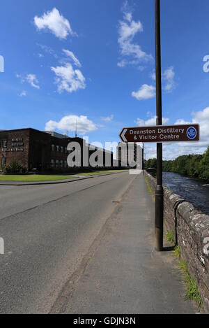 Distilleria deanston Scozia Luglio 2016 Foto Stock