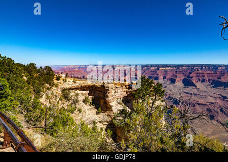 Grand Canyon dal bordo Sud del luglio 2016 da Mather Point Foto Stock