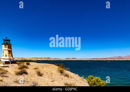 Sito Sei a Lake Havasu che può trasformarsi in un grande partito luogo in alcuni fine settimana come si vede nel famoso video di YouTube. Foto Stock