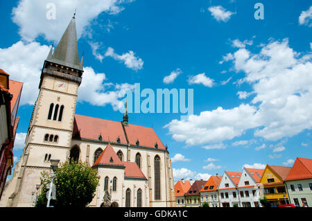 St Giles Chiesa - Bardejov - Slovacchia Foto Stock