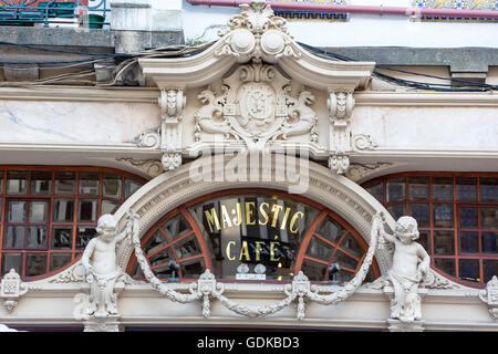 Café Majestic, liberty cafe, taverna, sala ristorante, Porto, Distretto di Porto, Portogallo, Europa, viaggi Foto Stock