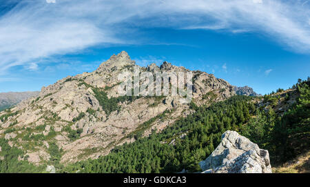 Col de Bavella, il massiccio di Bavella, Corsica, Francia Foto Stock