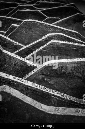 Memoriale al assassinato membri del Reichstag di Berlino, Germania Foto Stock