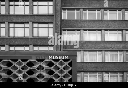 Esterno della Stasi Museum, Berlino Germania Foto Stock