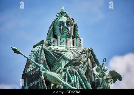 La regina Victoria Memorial in Lancaster, Lancashire, Inghilterra, è un grado II* elencati per la struttura di un edificio monumento si trova in Foto Stock