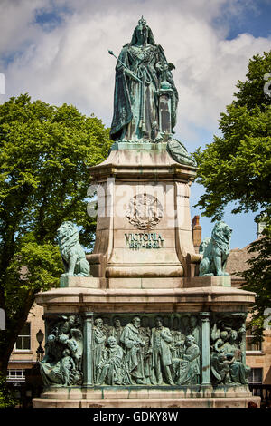 La regina Victoria Memorial in Lancaster, Lancashire, Inghilterra, è un grado II* elencati per la struttura di un edificio monumento si trova in Foto Stock