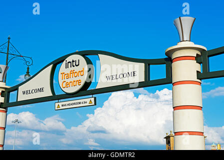 Trafford Park shopping centre, Dumplington, Greater Manchester, Inghilterra, Regno Unito Foto Stock