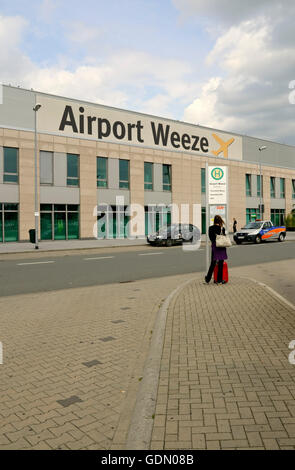 Terminal aeroporto, Weeze, regione del Basso Reno, Renania settentrionale-Vestfalia Foto Stock