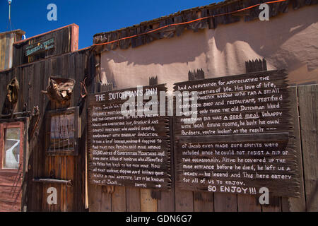 Tortilla Flat, Apache Trail Scenic Byway, Tonto National Forest, Arizona Foto Stock