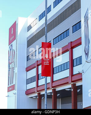 Bet365 Stadium, casa di ex Premier League inglese football club Stoke City, Stoke-on-Trent, Staffordshire REGNO UNITO Inghilterra Foto Stock