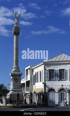 La città di St Denis sull'isola di La Reunion in Oceano Indiano in Africa. Foto Stock