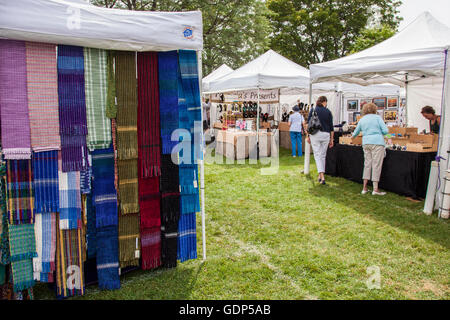 Una mostra d'arte a Stockbridge, Massachusetts Foto Stock