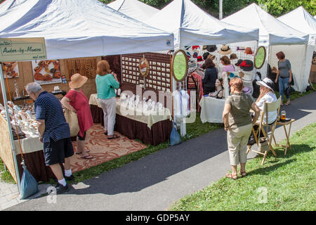 Una mostra d'arte a Stockbridge, Massachusetts Foto Stock