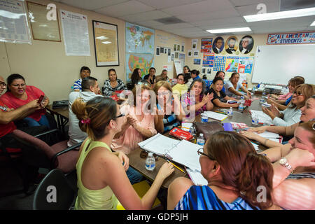 Las Vegas, Nevada - studio degli Immigrati per la cittadinanza degli Stati Uniti la prova. Foto Stock