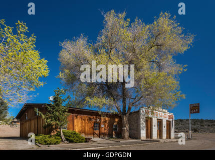 Casa minerale Saloon, costruito nel 1864 in iun, Shoshone montagne, Nevada, STATI UNITI D'AMERICA Foto Stock