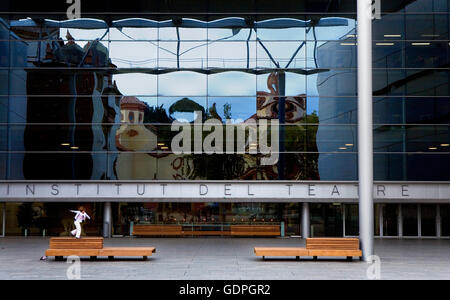 Theater Institute edificio.Theater City. Montjuic, Barcellona, Spagna Foto Stock