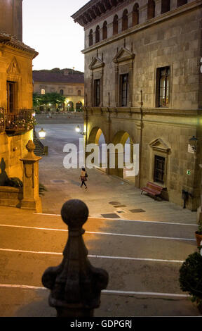 Il Poble Espanyol (villaggio spagnolo). Montjuic, Barcellona, Spagna Foto Stock