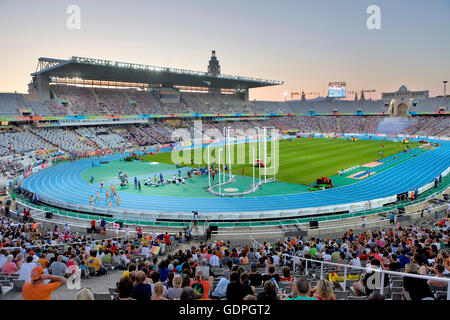 Stadio Olimpico (Estadi Olímpic Lluís Companys) Montjuic, Barcellona, Spagna, Europa Foto Stock