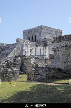 La vecchia città maya di Tulum in Messico Foto Stock