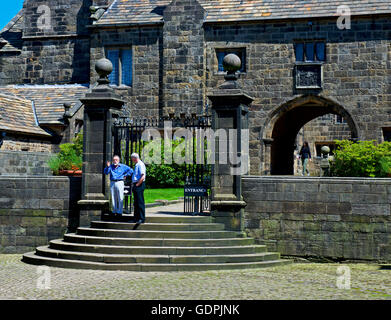 Houghton, torre fortificata del manor house vicino a Preston, Lancashire, Inghilterra, Regno Unito Foto Stock