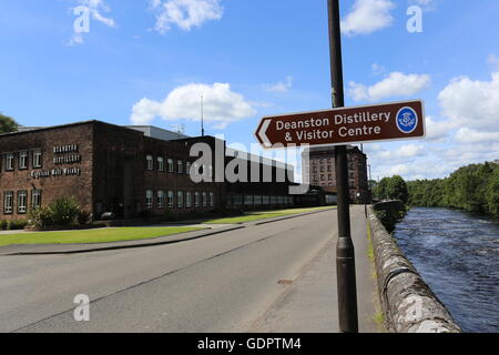 Distilleria deanston Scozia Luglio 2016 Foto Stock