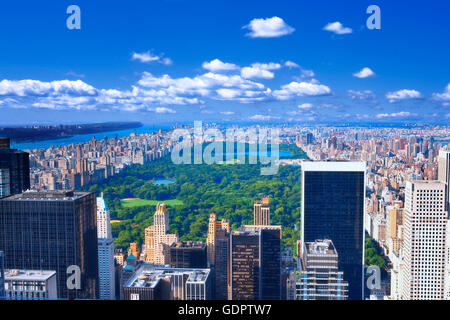 Central Park a sud di Manhattan, New York City Foto Stock