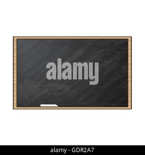 Chalk board. Illustrazione Vettoriale. Blackboard isolati su sfondo bianco. Illustrazione Vettoriale