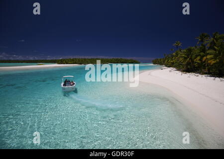 Geografia / viaggi Isole Cook, Aitutaki, un piede Isola, , Additional-Rights-Clearance-Info-Not-Available Foto Stock